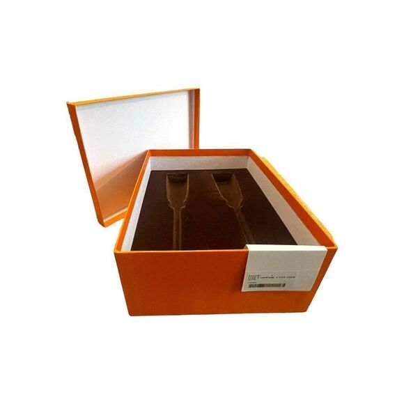 Authentic Hermes Paris Empty Box Fits Champagne Flute 9”x11”x4.5 Storage Protect - Picture 5 of 9